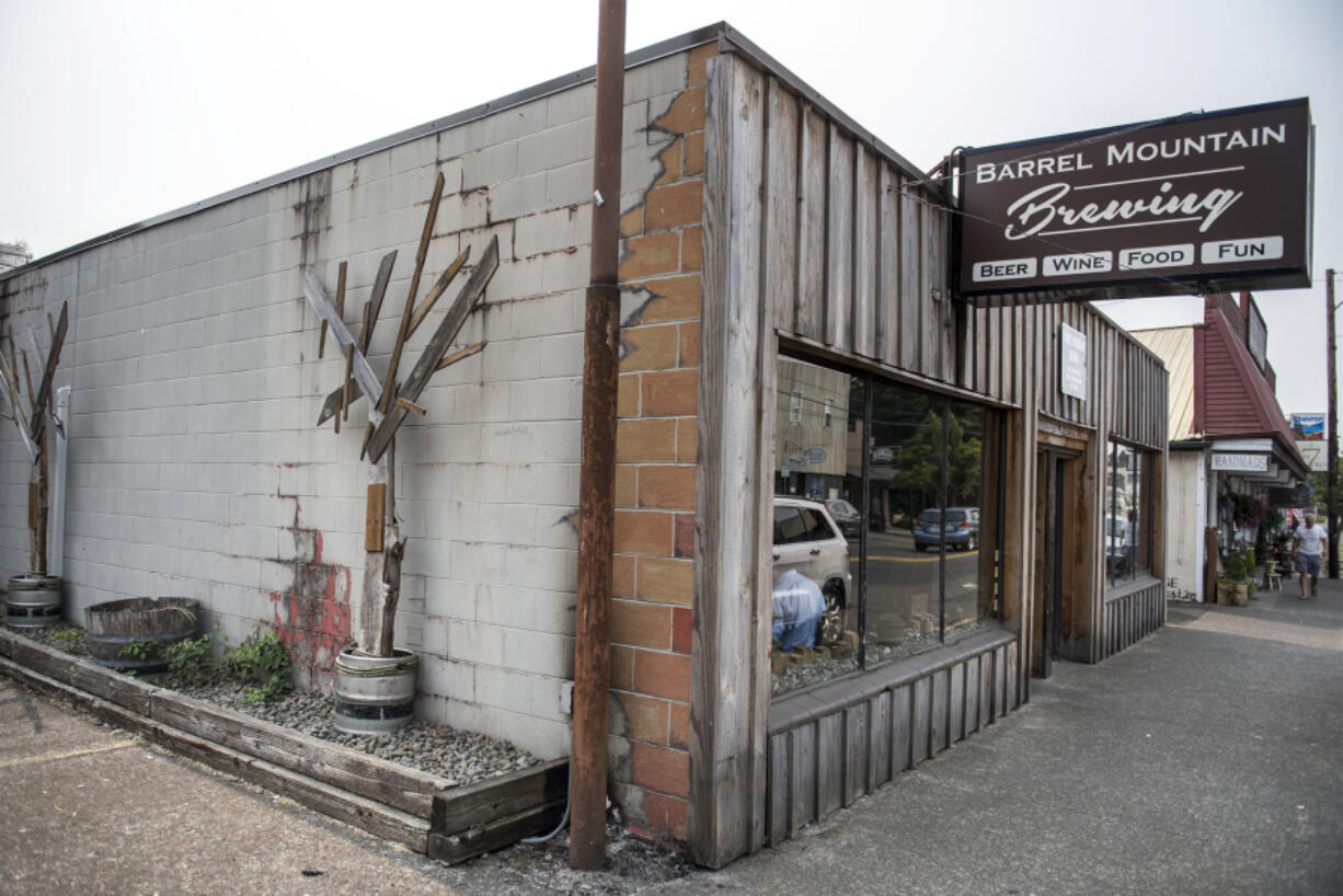 The front of Barrel Mountain Brewing is seen here on Monday afternoon, Aug. 20, 2018.