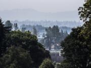 Smoke lingers over the Vancouver area on Tuesday.