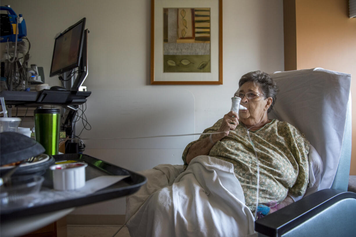 Darlene Hunt, 76, of Vancouver was admitted to the Legacy emergency room Monday for treatment and remained in the hospital Tuesday. Legacy spokesperson Kelly Love said that medical professionals at Legacy have told her they often see an increase in the number of bronchitis and pneumonia cases about two to three weeks after a stretch of unhealthy air.