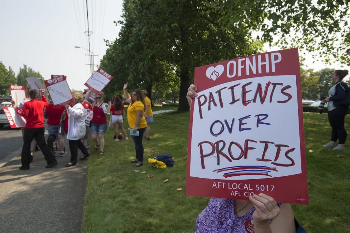 Picketers support the expansion of Kaiser’s medical staff, which would mean patients could get seen quicker, and also spend more time with their health care professionals.