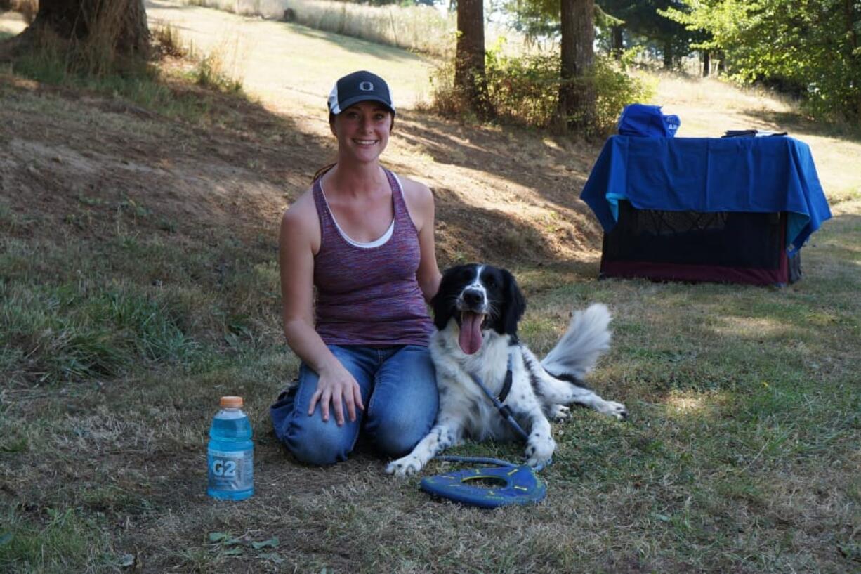 Whitney Taylor got her dog, Dexter, tested early on by Wisdom Health to determine his breed. In the process, she was also surprised to learn that Dexter carries the MDR1 gene, which makes medication and medical processes more difficult. Above: Dexter competes in an agility competition. Dexter competes a few times a month at the Clark County Event Center at the Fairgrounds.