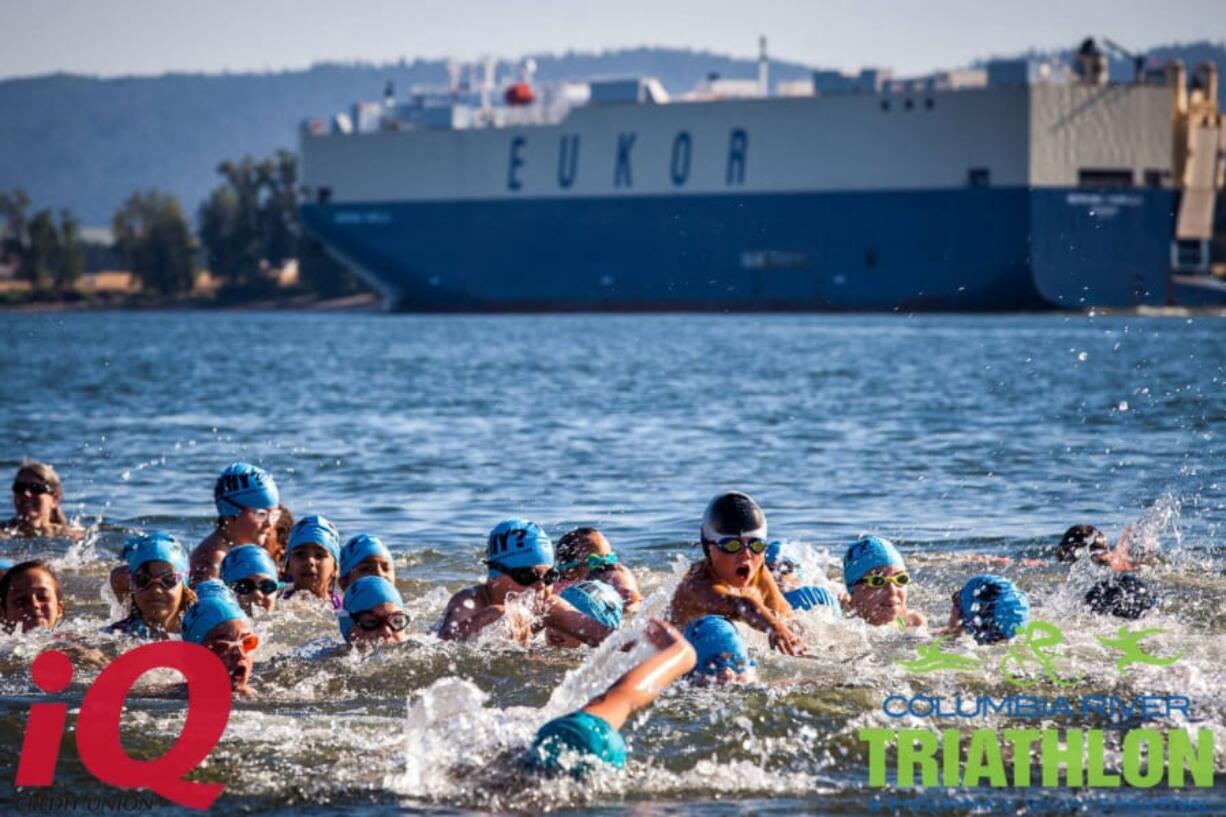 Fruit Valley: The Columbia River Sunset kids triathlon was part of a weekend of events to raise money for local organizations.