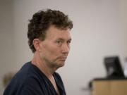 Philip Lauritzen makes a first appearance on suspicion of hit and run involving an injury in Clark County Superior Court on Monday morning. Lauritzen stands accused of striking a construction zone flagger with his pickup truck in Camas.