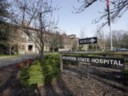 The entrance to Western State Hospital in Lakewood in April 2017.