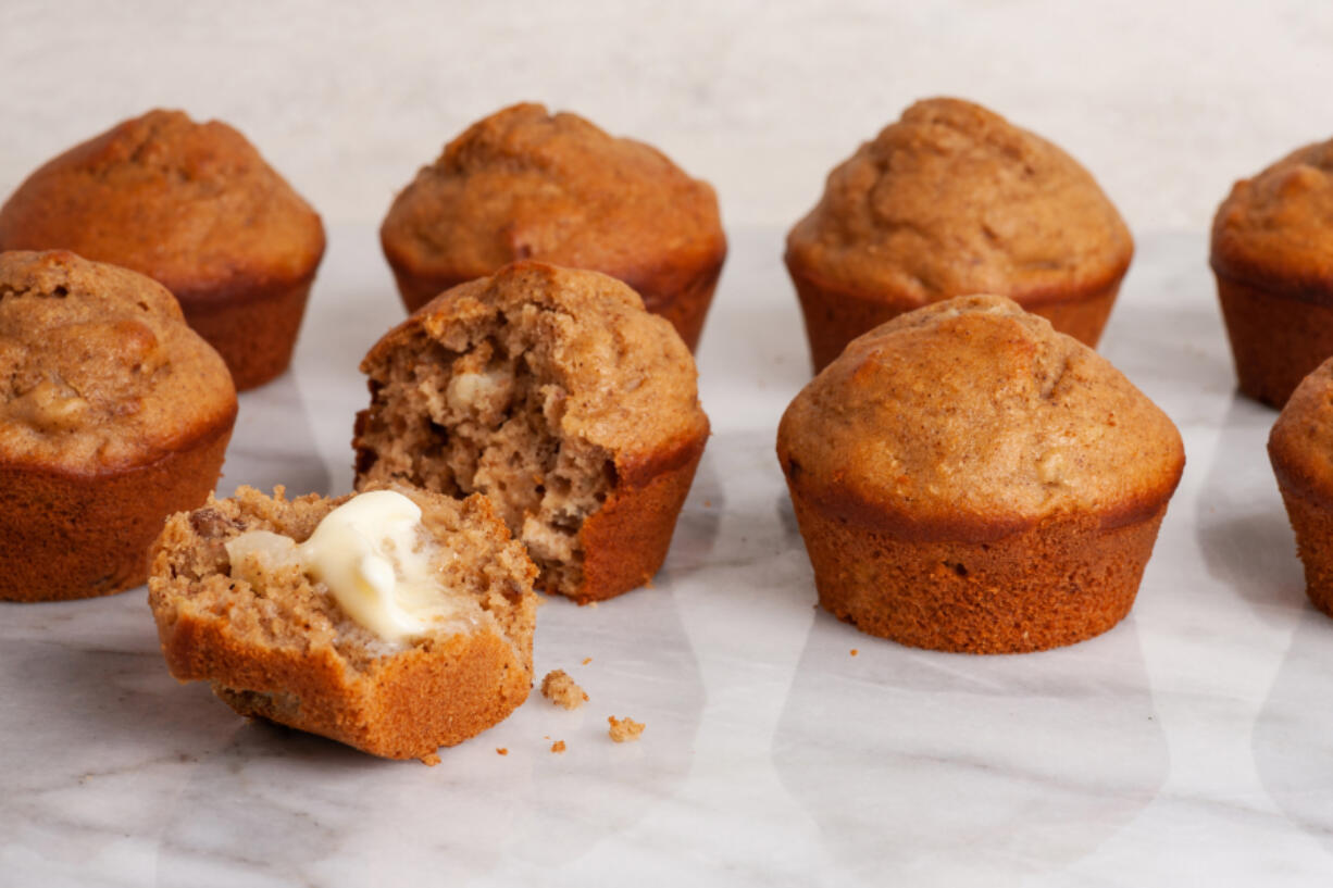 When you’ve had it up to here with pumpkin spice: Pear Spice Muffins.