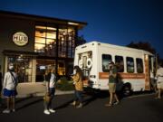 The Exobus wraps up its official launch tour on Tuesday night at Hopworks Urban Brewery in east Vancouver. The slogan is “Experience. Explore. Expand.” Business owners Beny Luca and Diana Niemann hope to expand into winery, coffee roasting and adventure tours around the area.