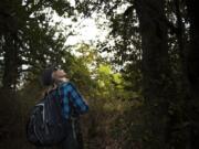 Gwendolyn Morgan, the incoming poet laureate for Clark County, is a speedy hiker until something grabs her attention. “She listens closely to what the birds have to say” is a typical Morgan poem title.