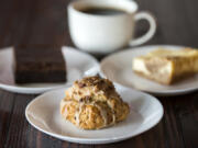 The brownie, maple and bacon scone and snickerdoodle bar at Battle Ground Sweet Shoppe.