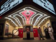 Its grand foyer and lit-up marquee are among the touches that prompted people to call the Kiggins Theatre a masterpiece of design when it opened in 1936. This photo, taken in 2015, features Kiggins owner Dan Wyatt, left, and some other costumed fans of the “Back to the Future” trilogy.