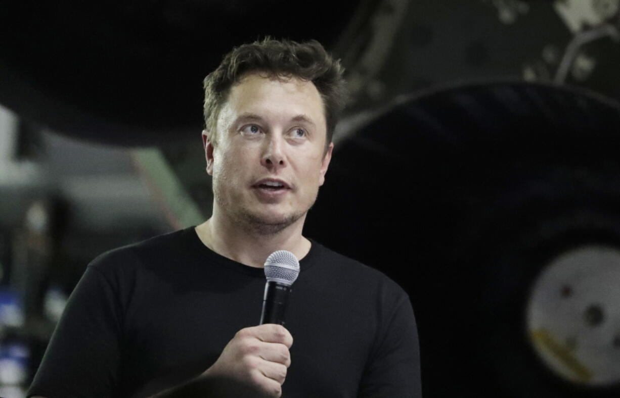 SpaceX founder and chief executive Elon Musk speaks Sept. 17 after announcing Japanese billionaire Yusaku Maezawa as the choice to be the first private passenger on a trip around the moon.