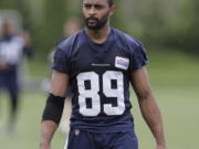 Wide receiver Doug Baldwin returned to practice Wednesday for the Seahawks. Ted S.