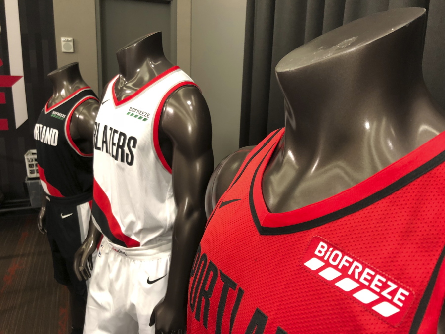 Portland trail hot sale blazers jersey sponsor