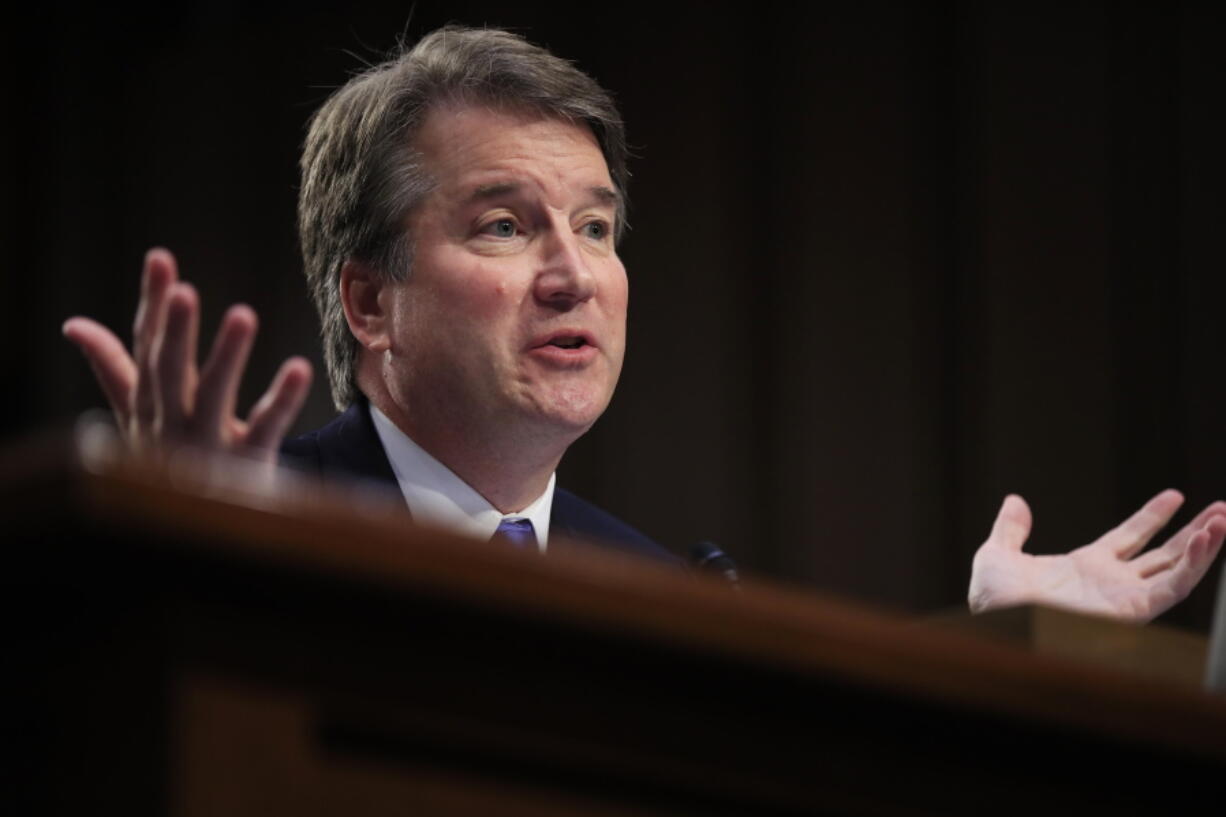 Supreme Court nominee Brett Kavanaugh testifies before the Senate Judiciary Committee on Capitol Hill in Washington on Sept. 5.