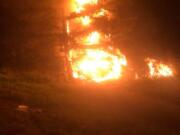 Steven Gorbet jumped into action when he came across a fiery crash off southbound Intestate 5 on Tuesday night.