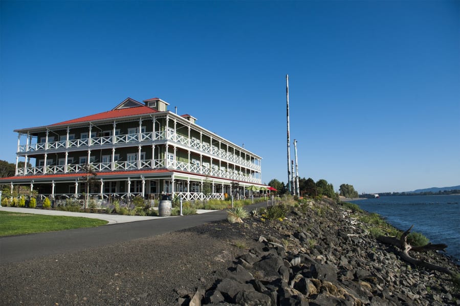 The McMenamins’ Kalama Harbor Lodge, seen here in August, opened earlier this year.