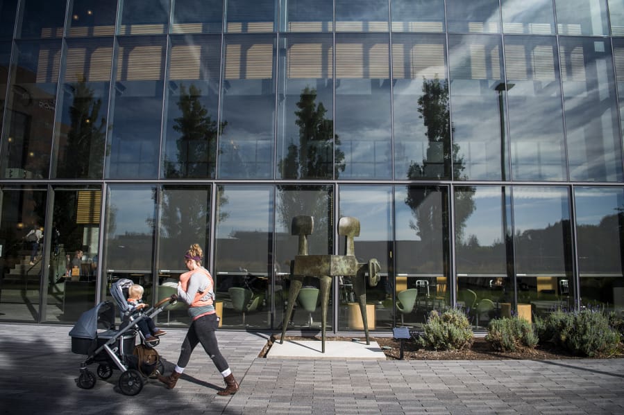 Sculpture garden sprouts at Vancouver Community Library - The Columbian