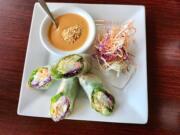 Fresh rolls with shrimp at Sri Thai Cuisine.