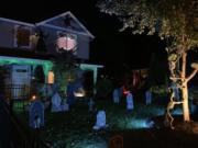 Jim Mains’ Halloween setup is so well-known that he got about 1,200 trick-or-treaters last year.