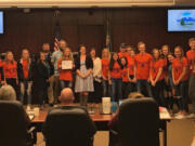 Battle Ground: Battle Ground High School’s Students Trying to Reach Incoming Peers Experiencing School, or STRIPES, peer-mentoring program, which is led by school counselor Dawn Pack and is in its 19th year, was honored at a recent Battle Ground City Council meeting.