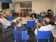 Washougal: Washougal Associate Superintendent Renae Burson, left, and Superintendent Mary Templeton held the first two of their monthly coffee discussions with parents.