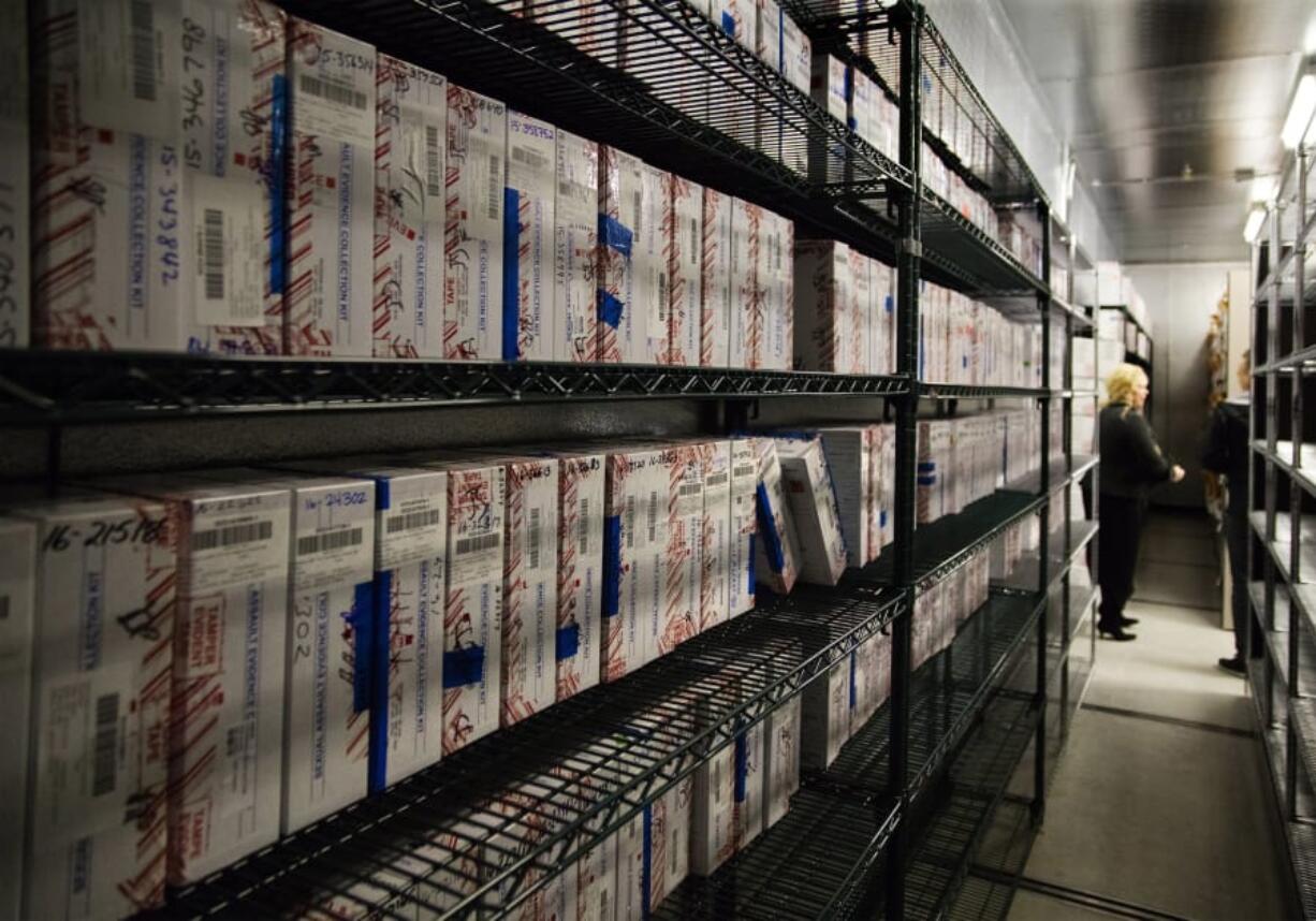 Hundreds of untested rape kits are stored at the Seattle Police Department’s evidence warehouse.