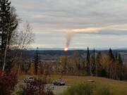 An explosion Oct. 9 near Prince George, B.C.