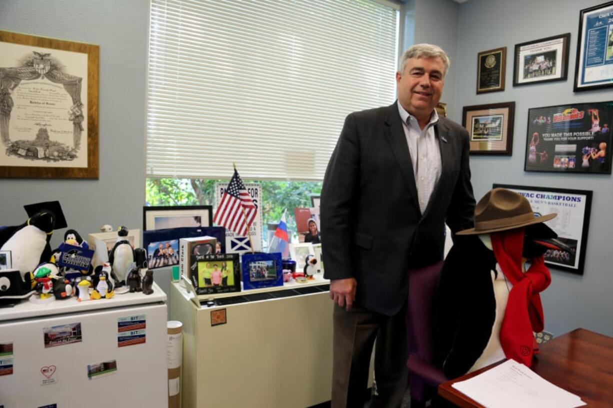 Bob Knight, Clark College president (Molly Solomon/OPB)