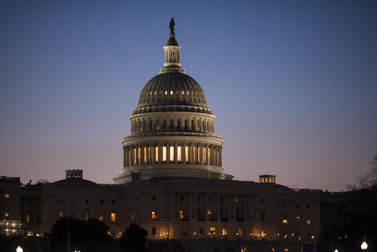 The Capitol is seen at dawn in Washington on March 17, 2017. (J.