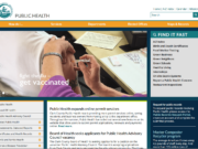 The homepage for Clark County Public Health.