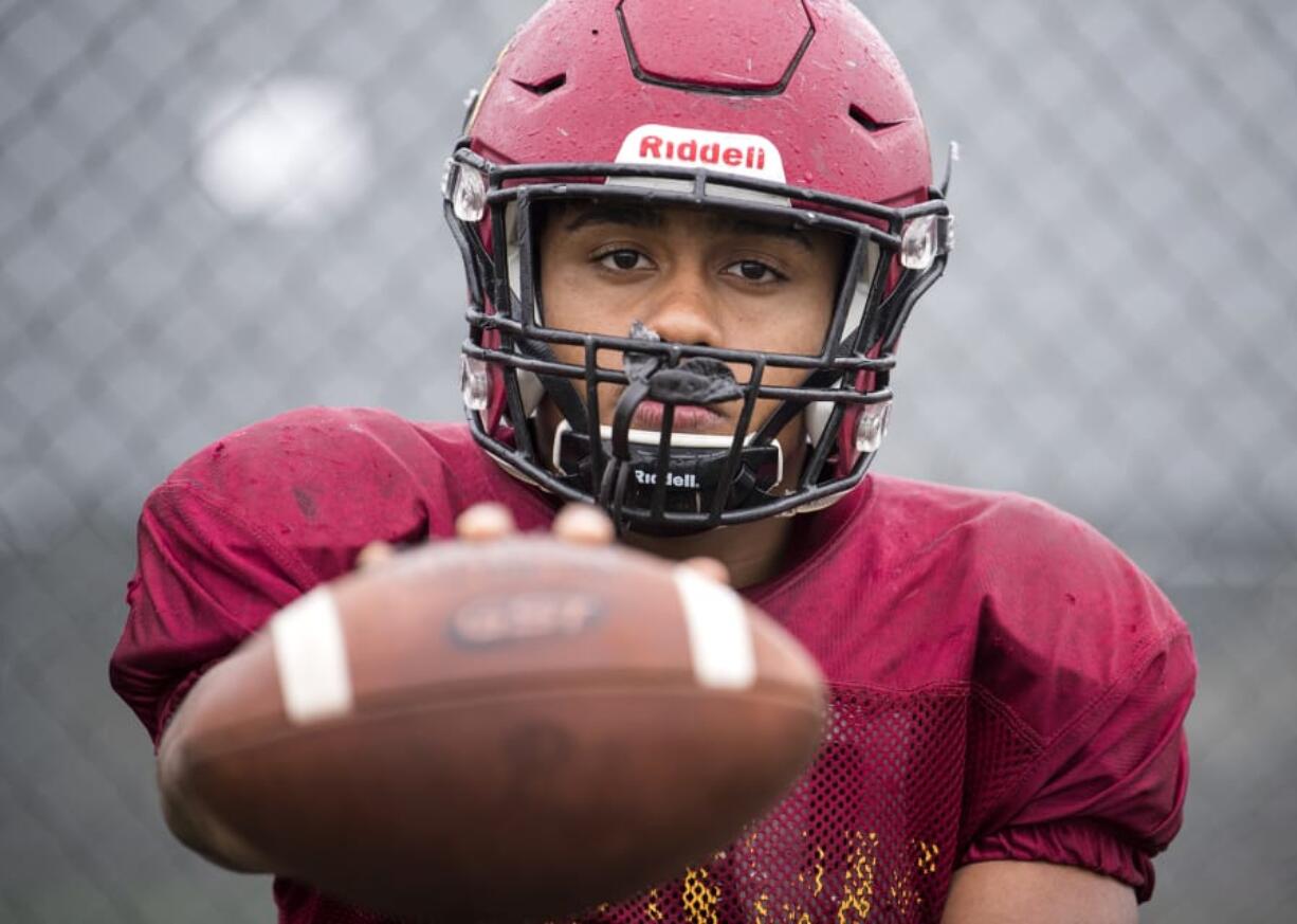 After a difficult upbringing, Devante Clayton has found a home, both figuratively and literally, with the Prairie football team.