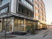 The ground floor of the Murdock building is seen at The Waterfront Vancouver on Wednesday.