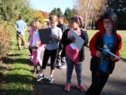 Battle Ground: Talea Jones’ third-graders at Pleasant Valley Primary School taking notes on native plants while coming up with a plan to create a healthy habitat to attract and protect endangered Taylor’s checkerspot butterflies.