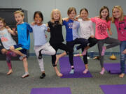 Ridgefield: Kids in Kristen Matthews’ yoga class for kids, offered through Ridgefield School District’s Community Education program.