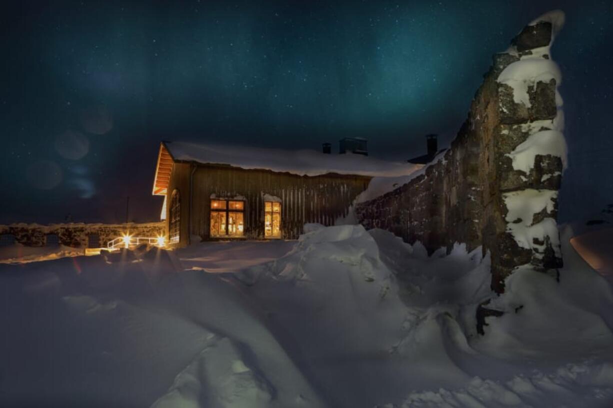 Niehku Mountain Villa on the border of Norway and Sweden is located just north of the Arctic Circle.