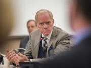 Rep. Paul Harris listens during a meeting of the Washington State Board of Education at Educational Service District 112 on Nov. 7. Harris, R-Vancouver, has been named chair of the House Minority Caucus.