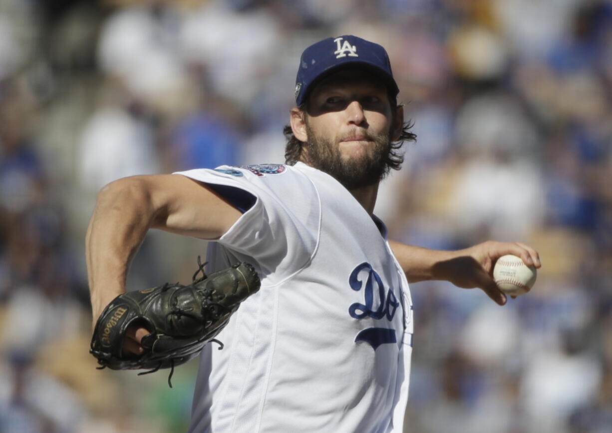 Los Angeles Dodgers starting pitcher Clayton Kershaw.