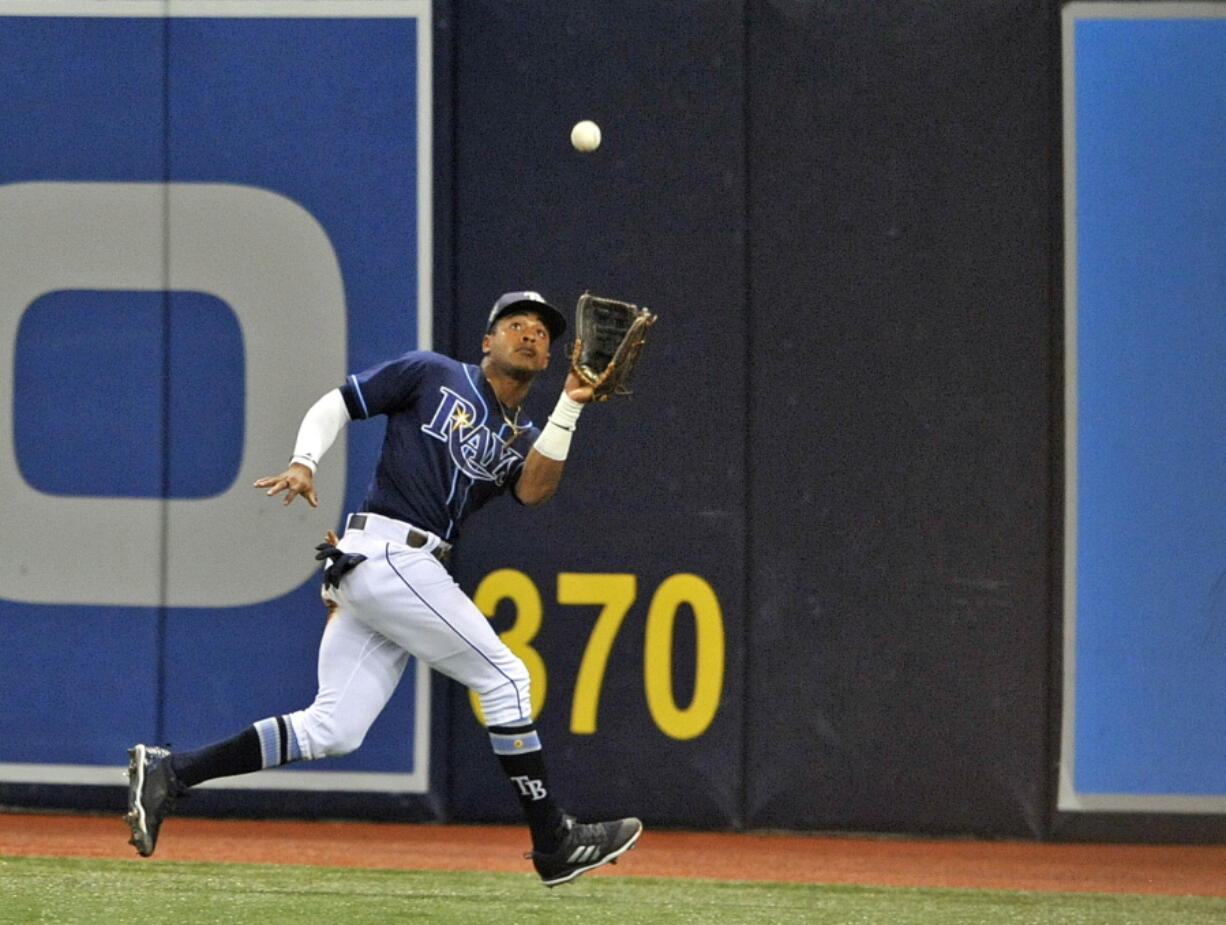 Center fielder Mallex Smith was sent from the Rays to the Mariners in a trade completed Thursday. Smith brings speed with 40 stolen bases last season.