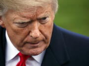 President Donald Trump speaks to members of the media before boarding Marine One on the South Lawn of the White House in Washington, Monday, Nov. 26, 2018, for a short trip to Andrews Air Force Base, Md., and then on to Mississippi for rallies.