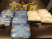 Clark County deputies seized about 23 lbs. of meth during an Oct. 31 traffic stop on northbound Interstate 5. The drugs are worth an estimated $147,000, authorities said.