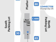 C-Tran is making some changes at the Fisher’s Landing Transit Center, modifying stop locations at the bus platform there.