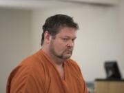 Nicolas A. Clark, a former Clark County Youth Football coach, makes a first appearance on suspicion of child rape in Clark County Superior Court on Wednesday.