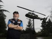 Ed Barnes stands in front of the Clark County Korean War Memorial on the Vancouver Veterans Affairs campus on Thursday. A Korean veteran, Barnes is part of a fundraising effort for a national Wall of Remembrance in Washington, D.C.