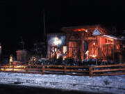 The Woodland Nativity scene in 1961.