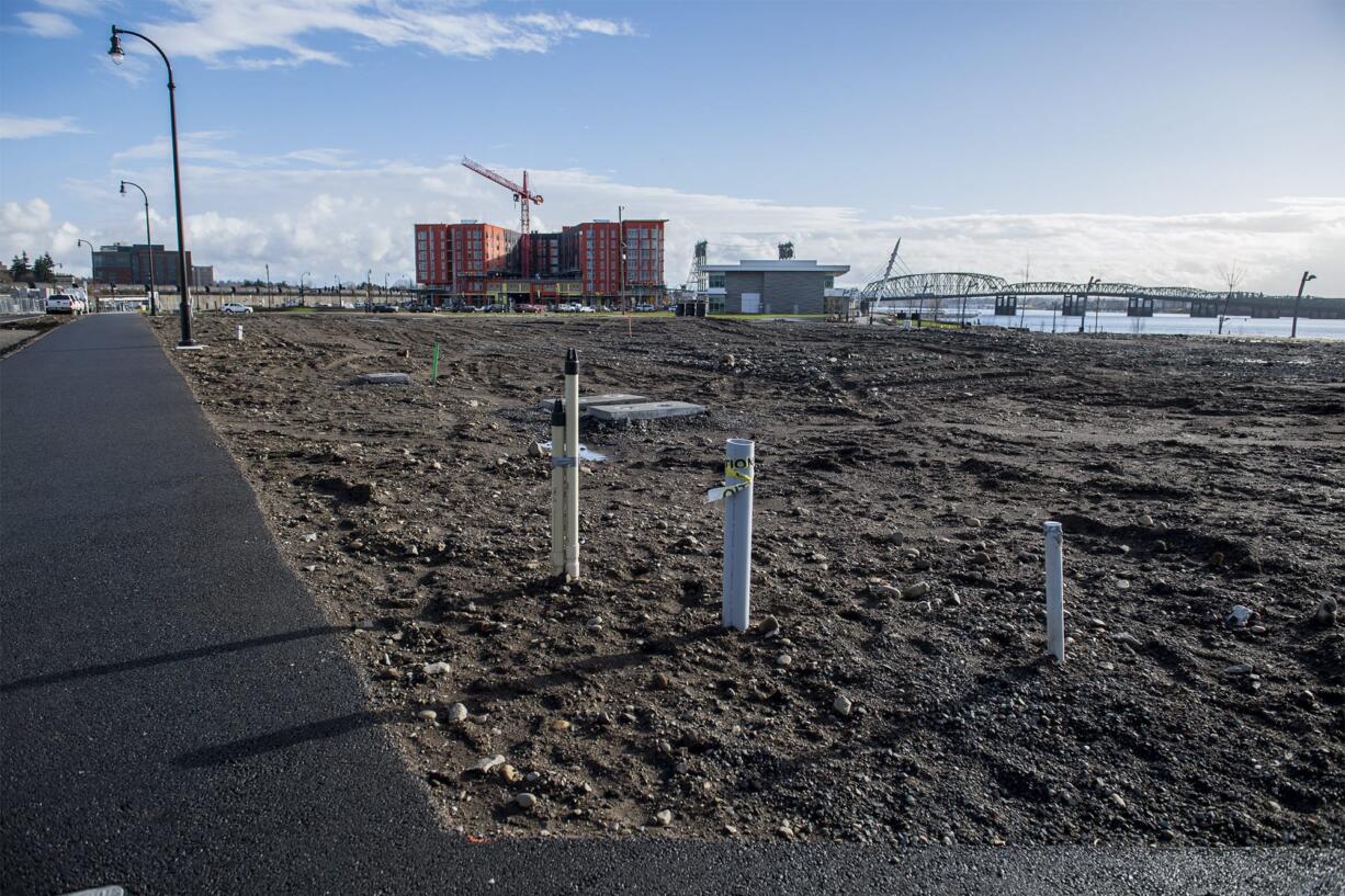 The corner of Block 20 is seen here along the Vancouver Waterfront on Tuesday, Dec. 18, 2018.