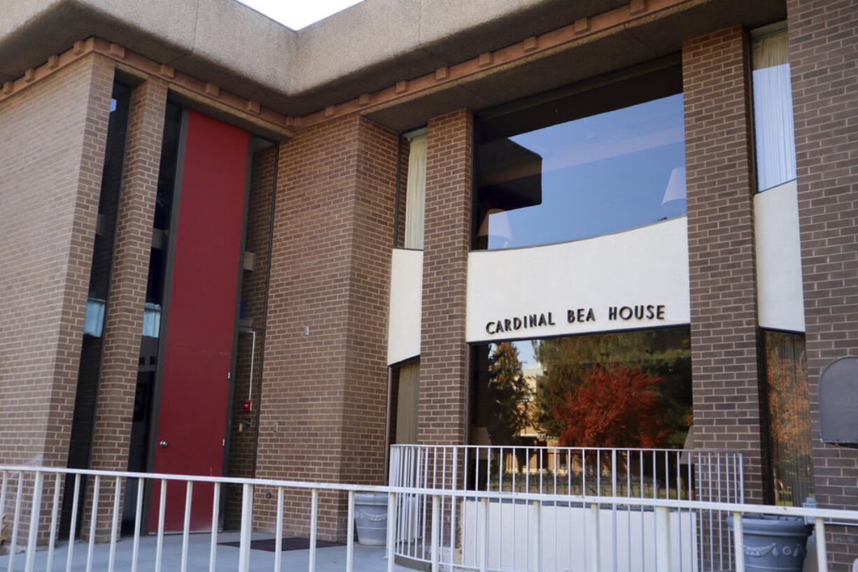 This Oct. 22, 2018 photo shows the Cardinal Bea House on the campus of Gonzaga University in Spokane, Wash. Cardinal Bea House played host to at least 20 Jesuit priests accused of sexual abuse.