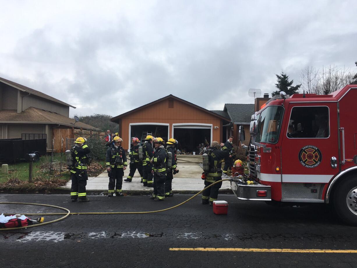 Firefighters were called to a house fire in the 3500 block of N.E. 103rd Avenue in Vancouver on Christmas Eve.