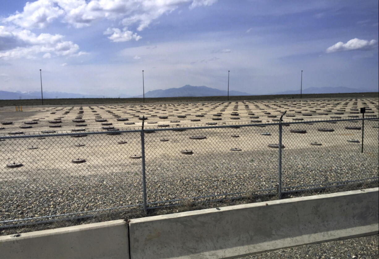 Nuclear waste is stored in May 2015 in underground containers at the Idaho National Laboratory near Idaho Falls, Idaho.