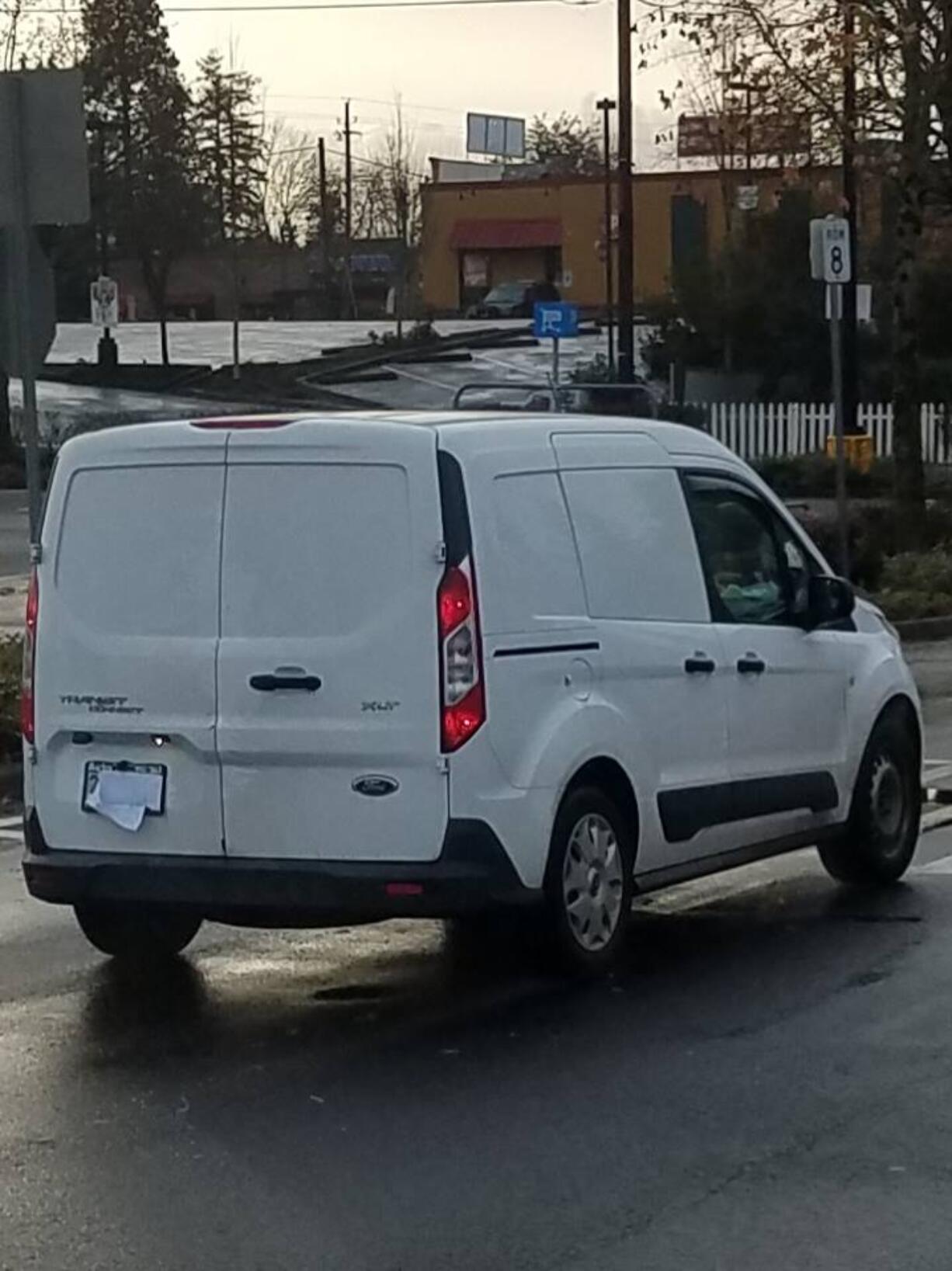 Clark County sheriff’s deputies say two suspects stole items from Walmart at 9000 N.E. Highway 99 last week. They took off in a white cargo van with its license plates covered by paper.