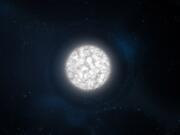 White dwarf star illustration.