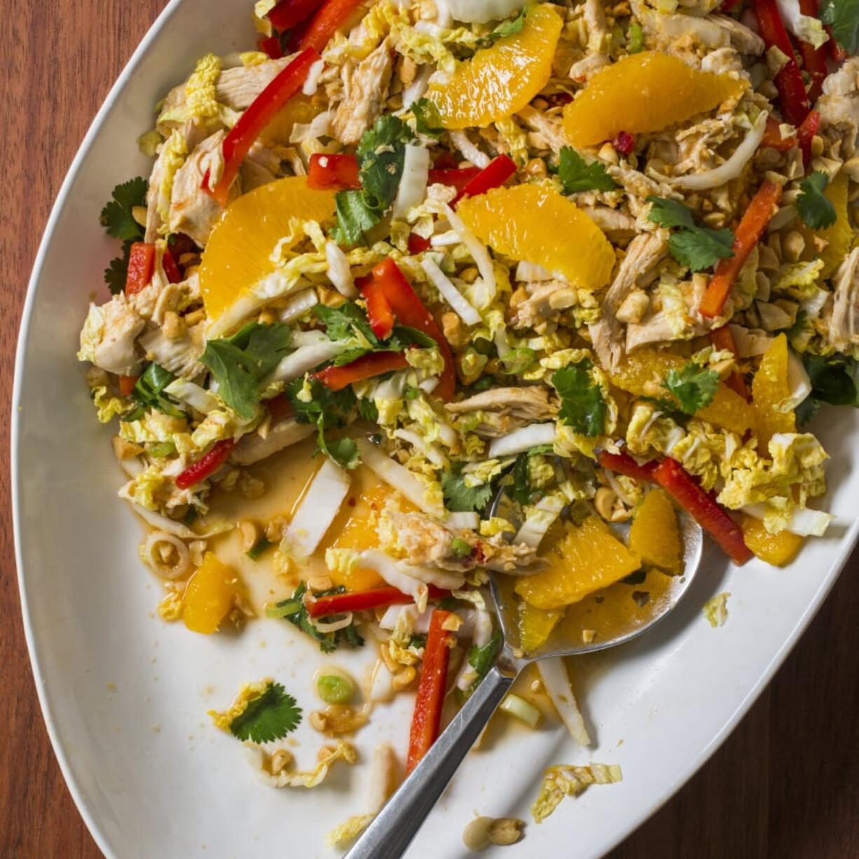 Chinese Chicken Salad from “Nutritious Delicious.” (Carl Tremblay/America’s Test Kitchen via AP)